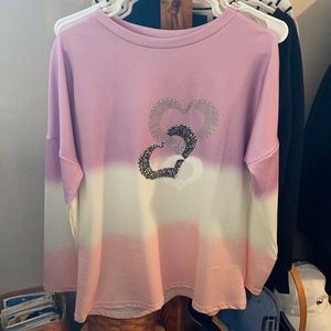 Tie-Dye Top with hearts